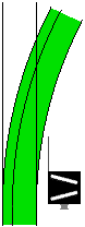 gemischtspurige Weiche