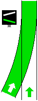 Rückfallweiche vom Herzstück